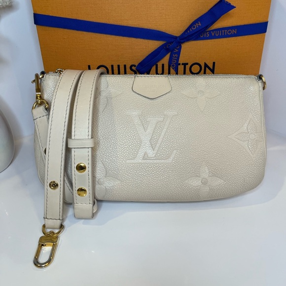 🎀 LOUIS VUITTON Multi Pochette Accessoires Monogram Empreinte Shoulder Bag - Picture 7 of 16
